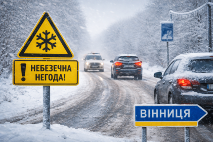 Сніг, туман і ожеледиця: Вінниччину накриють небезпечні погодні умови