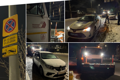 Нічне прибирання Вінниці: як патрульні допомагають комунальникам розчищати дороги
