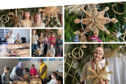 У Вінницьких Хуторах провели майстер-клас із виготовлення зірки з рогози