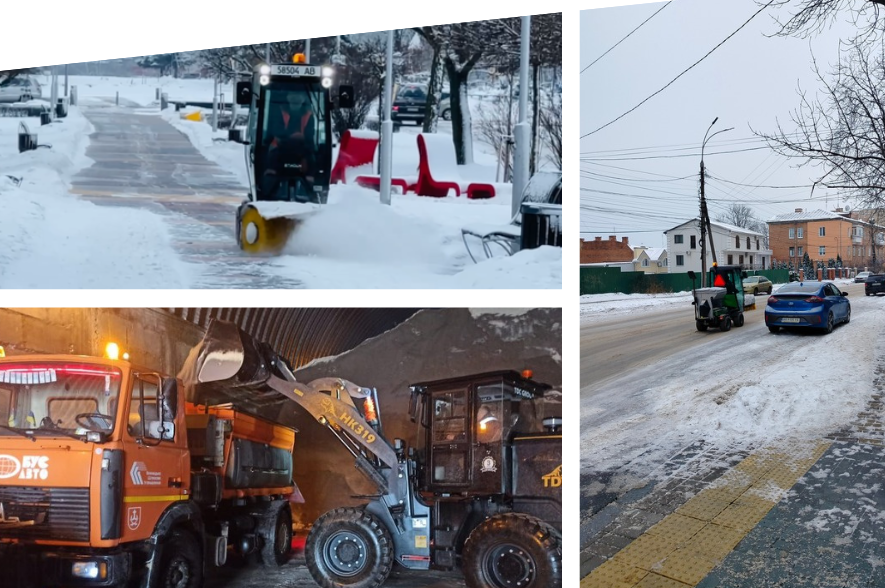 Мороз і сніг у Вінниці: комунальники забезпечують безпеку на дорогах