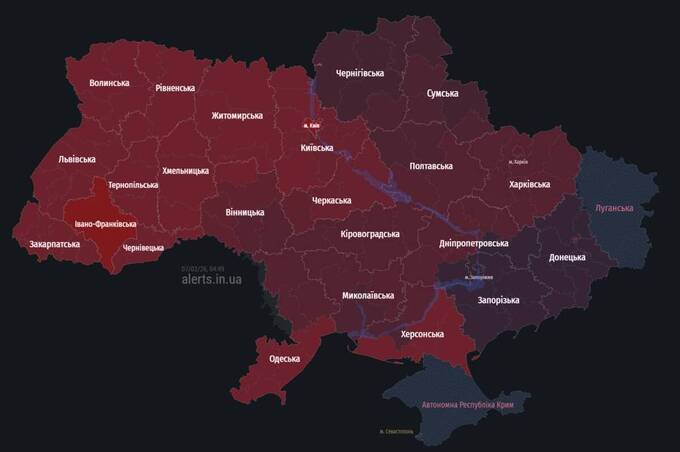 У Вінниці вночі було чутно вибухи під час масованої атаки рф: що відомо