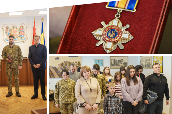 Сергій Моргунов передав родині полеглого воїна Євгена Тхора посмертну нагороду