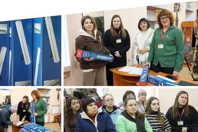 Британські волонтери передали вінничанам ліхтарі на акумуляторах: хто отримає допомогу