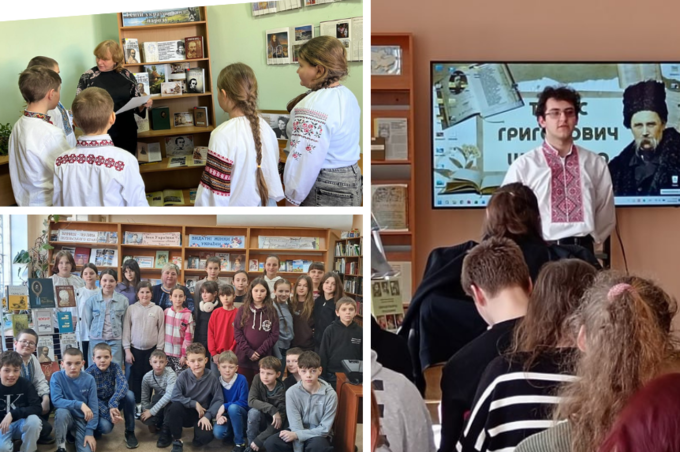 Поетичні читання та книжкові експозиції об’єднали вінничан навколо творчості Тараса Шевченка