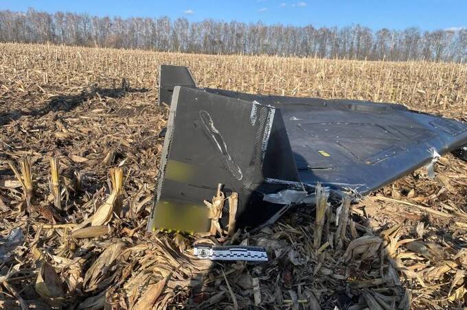 У полі на Вінниччині виявили залишки збитого дрона з нерозірваним зарядом