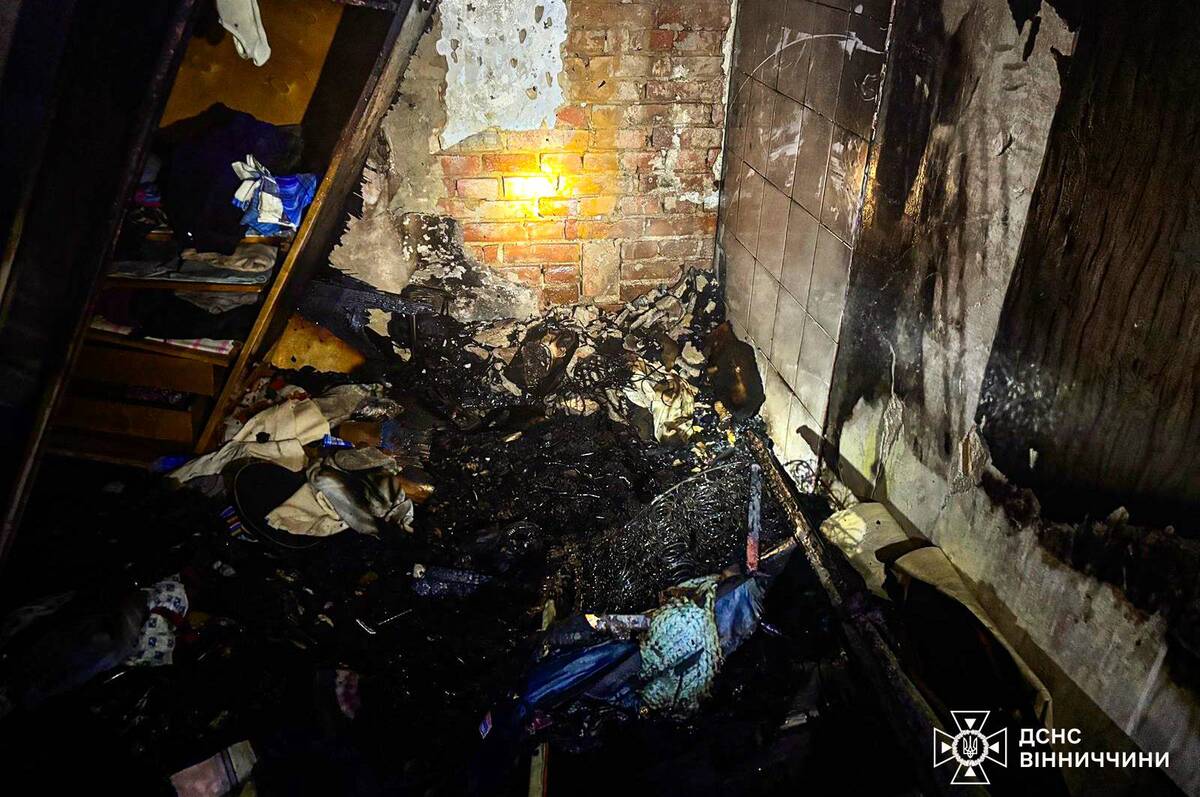 У Вінниці під час пожежі врятували 86-річного чоловіка (фото)