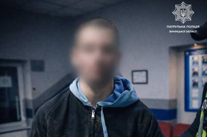 У Вінниці під час комендантської години затримали 19-річного хулігана