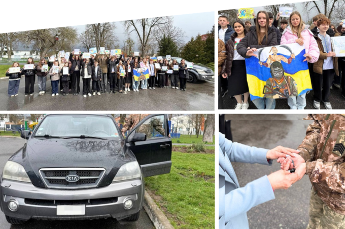 Вінницький ліцей передав друге авто на фронт: як діти допомагають ЗСУ