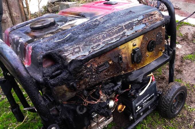 У Вороновиці через несправність генератора спалахнула пожежа