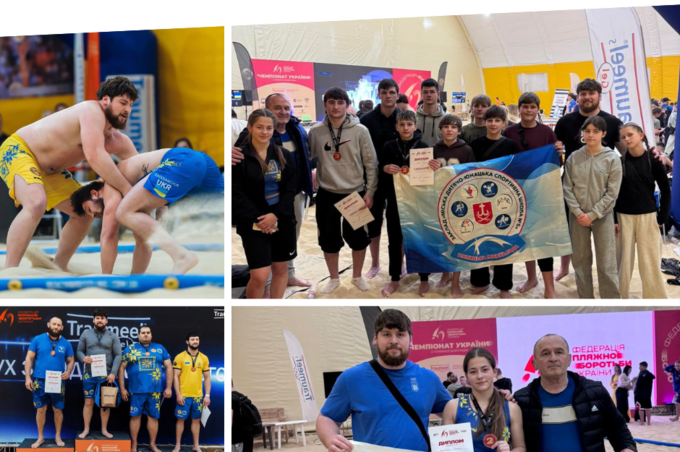 Вінницькі борці здобули низку нагород на чемпіонаті України з пляжної боротьби