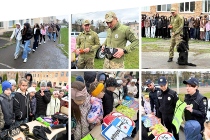 У вінницькому ліцеї №12 відпрацювали алгоритм дій у разі виявлення небезпечних предметів (фото)