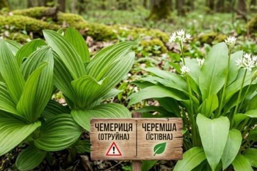 Як не переплутати черемшу з отруйною чемерицею та вберегтися від біди