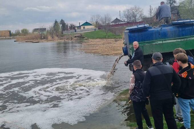 У Калинівці зарибили ставок для реабілітації ветеранів
