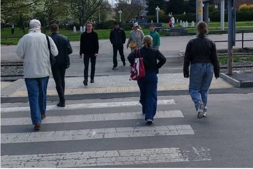 У Вінниці облаштували пішохідний перехід біля центрального парку