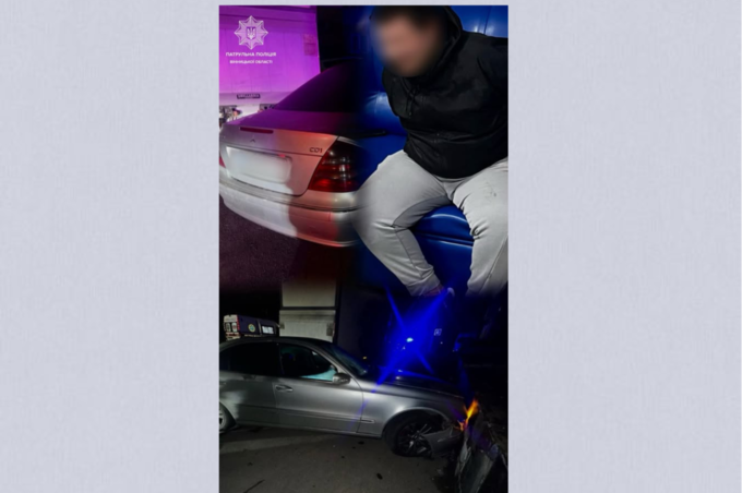 У Вінниці п'яний водій влаштував небезпечні «перегони» з патрульними