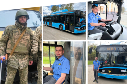 Повернувся з фронту і знову за кермо: історія водія тролейбуса з Вінниці
