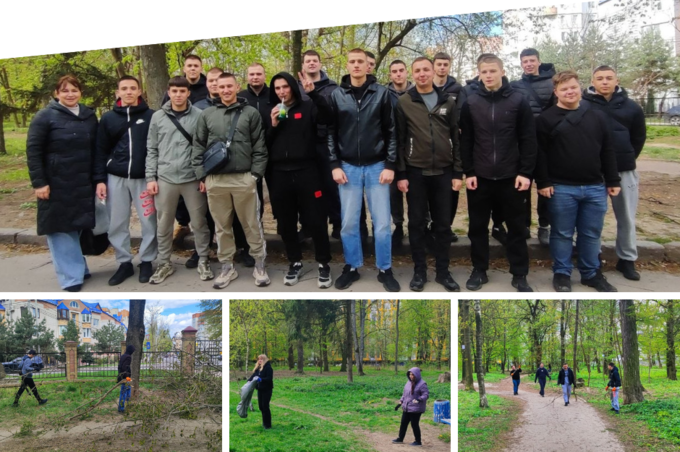 «Нам тут жити»: у Вінниці молодь прибрала парк Ющенка