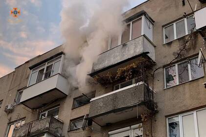 У Вінниці під час пожежі в багатоповерхівці загинула 89-річна пенсіонерка