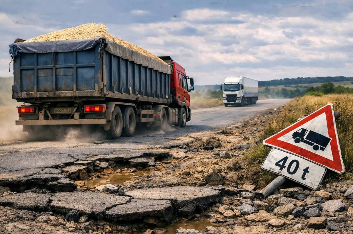 Вінницька область посідає друге місце в Україні за темпами руйнування доріг перевантаженими фурами