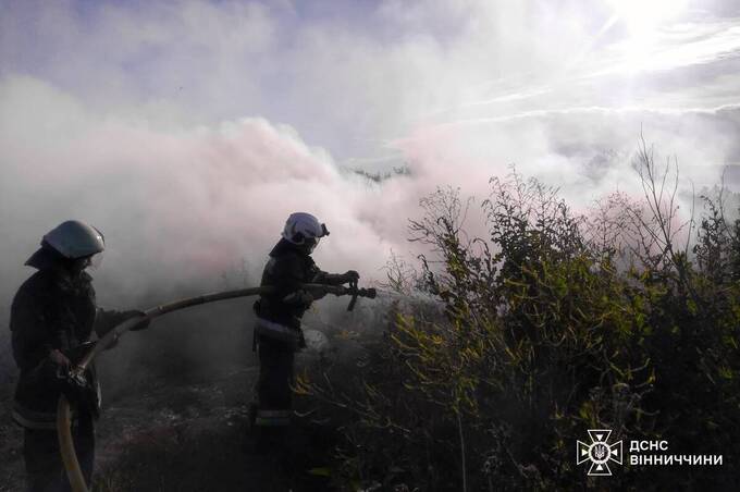 На Вінниччині за добу вигоріло понад 5 гектарів: рятувальники ліквідували 10 пожеж