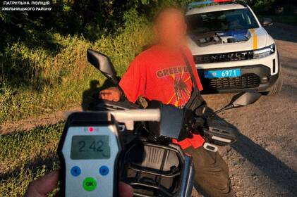 Drager показав 2,42 проміле: на Вінниччині зупинили п’яного водія електроскутера