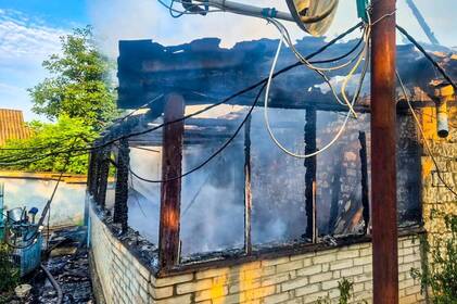 Через удари блискавки у Вінницькій області спалахнули пожежі