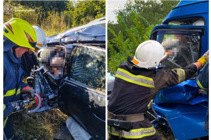 На Вінниччині рятувальники деблокували тіла загиблих з понівечених автівок