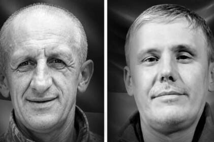 Вінниця прощається із Захисниками Олегом Андрушком та Сергієм Тарасюком