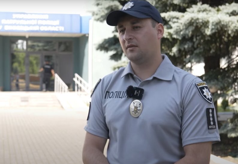 Речник патрульної поліції Вінниччини Віктор Постоловський