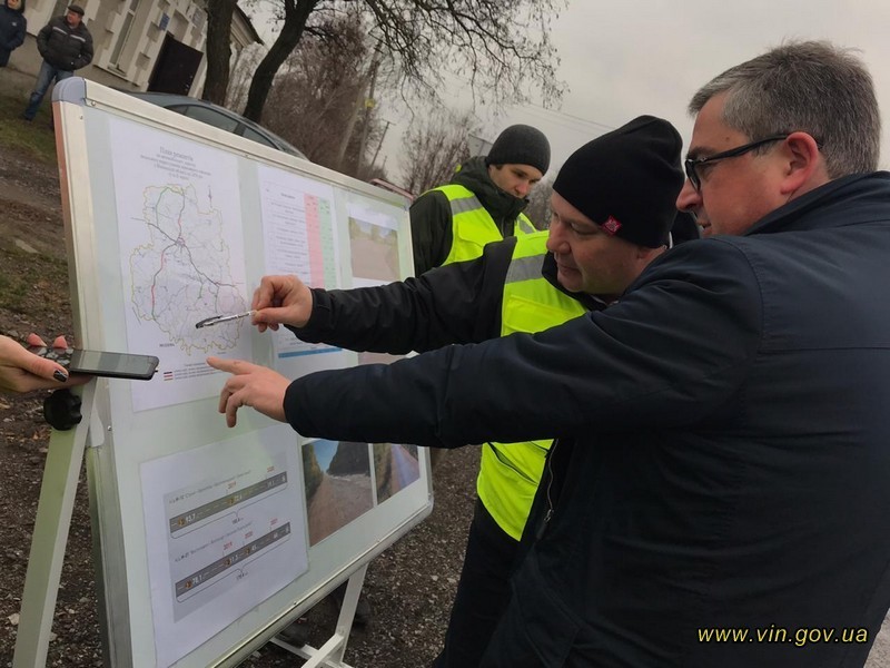 Наступного року на Вінниччині планують відремонтувати понад 300 км доріг та 5 мостів держзначення 