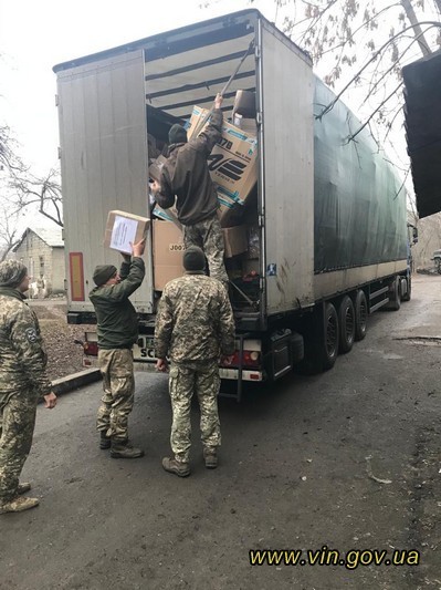 Понад 22 тонни гуманітарного вантажу доставлено з Вінниччини військовослужбовцям на передову