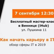 Мастер-класс: "Как выбрать It-профессию в 2019?"