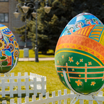 Велетенські писанки у центрі Вінниці