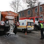 У Вінниці рятувальники, поліція та медики провели спільні навчання щодо ліквідації наслідків ДТП взимку